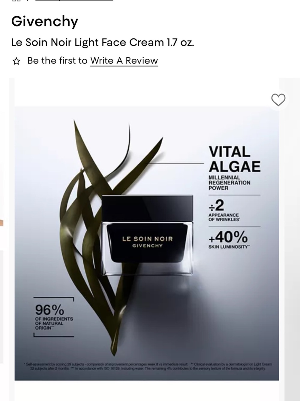 Le Soin Noir Light Face Cream 1.7 oz. - Picture 2 of 5